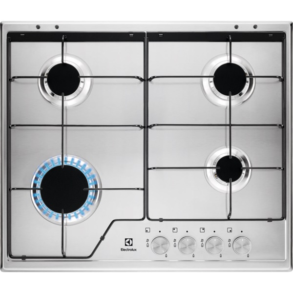Electrolux KGS6424SX inox, beépíthető, gáz, főzőzóna: 4, beépíthető méret: 56cm, főzőlap