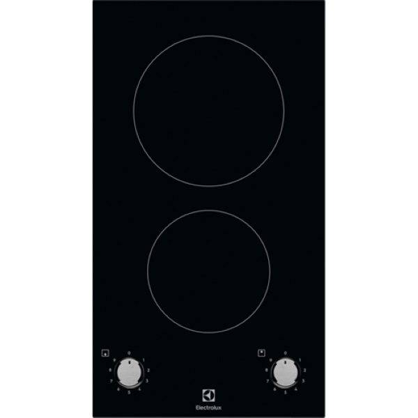 Electrolux LHR3210CK fekete, beépíthető, elektromos üvegkerámia, főzőzóna: 2, beépíthető méret: 27cm, főzőlap