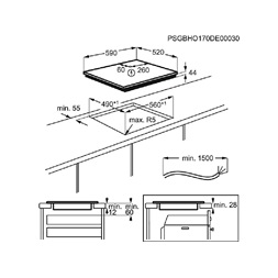 Electrolux LIR60433B beépíthető indukciós főzőlap (Újszerű)