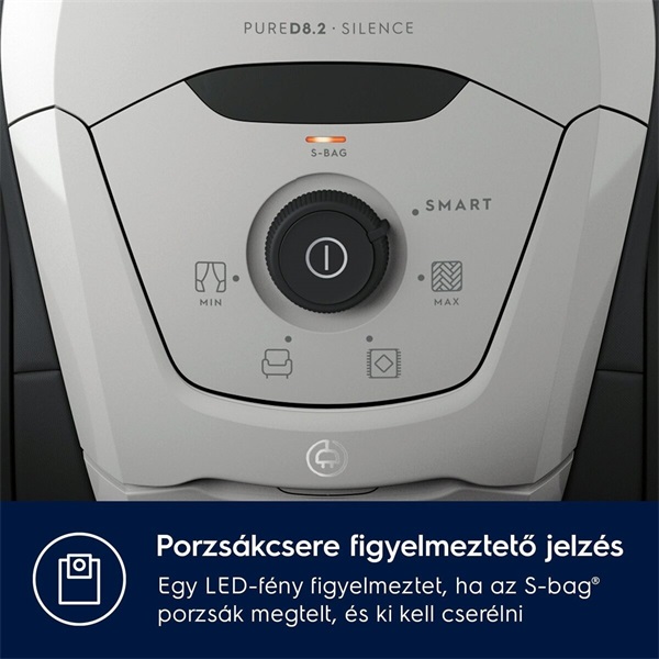 Electrolux PD82-4MG szürke csendes porzsákos porszívó