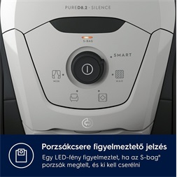 Electrolux PD82-4MG szürke csendes porzsákos porszívó
