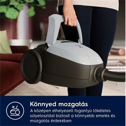 Electrolux PD82-4MG szürke csendes porzsákos porszívó