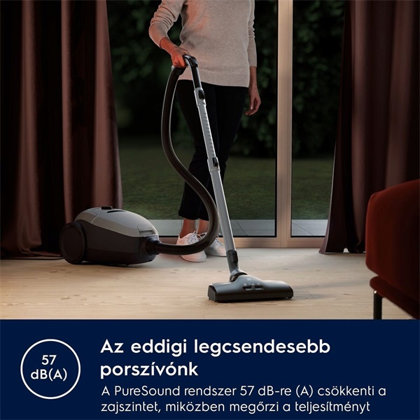 Electrolux PD82-4MG szürke csendes porzsákos porszívó