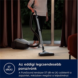 Electrolux PD82-4MG szürke csendes porzsákos porszívó