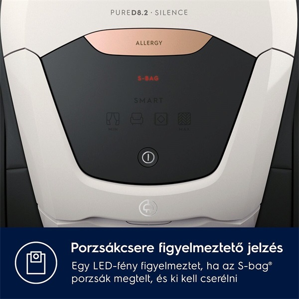 Electrolux PD82-ALRG Pure D8.2 fehér porzsákos porszívó