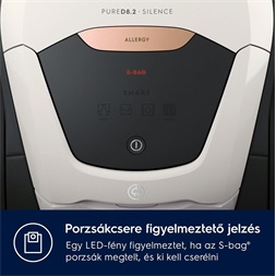 Electrolux PD82-ALRG Pure D8.2 fehér porzsákos porszívó
