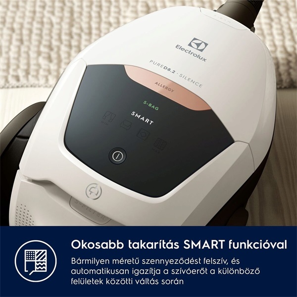 Electrolux PD82-ALRG Pure D8.2 fehér porzsákos porszívó