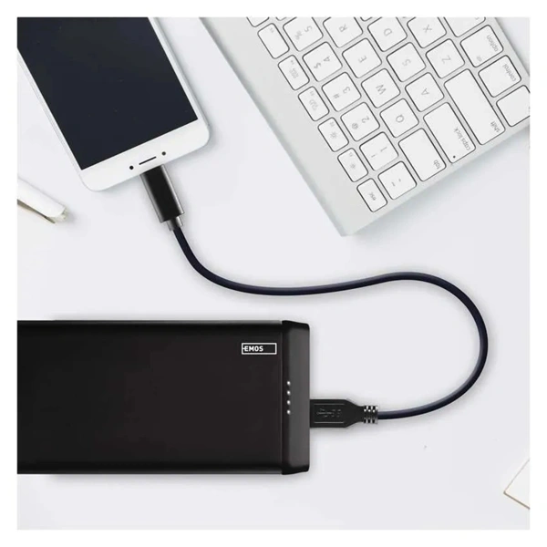 Emos B0526B ALPHA 10S, 10000 mAh, 10 W, fekete power bank