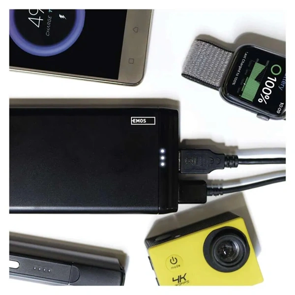 Emos B0526B ALPHA 10S, 10000 mAh, 10 W, fekete power bank