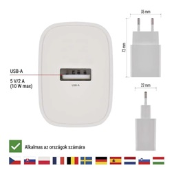 Emos BASIC 10 W max. univerzális USB töltő