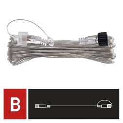 Emos D1ZB02 10m kül-beltéri áttetsző sorolható Standard fényfüzérekhez hosszabbító kábel