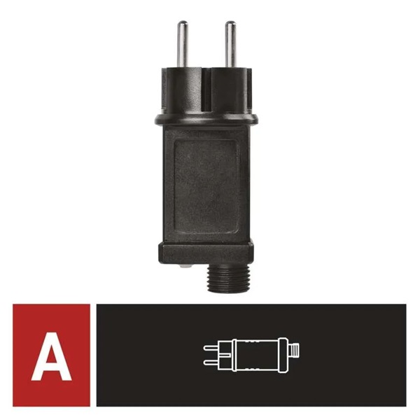 Emos D1ZB05 kül-beltéri időzítős Standard Profi karácsonyi sorolható füzérekhez tápegység