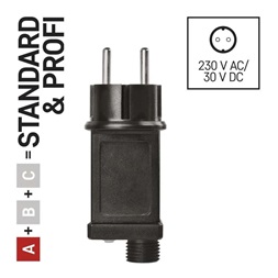 Emos D1ZB05 kül-beltéri időzítős Standard Profi karácsonyi sorolható füzérekhez tápegység