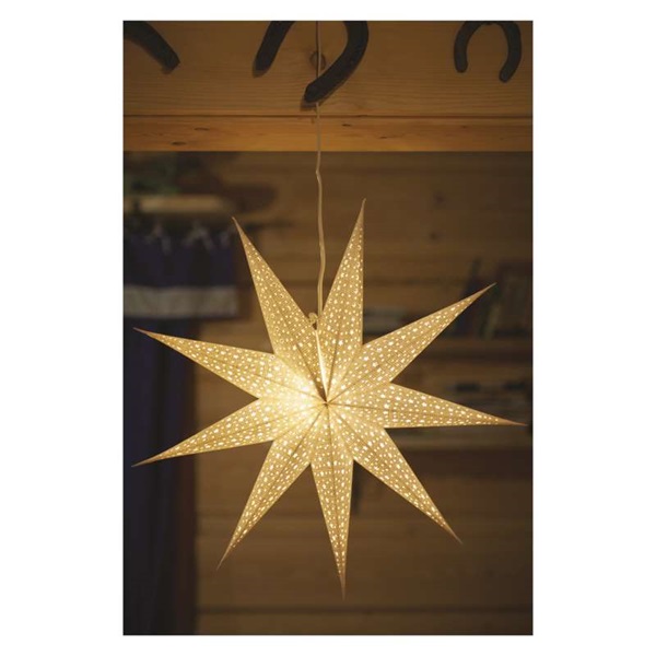 Emos DCAZ09 60 cm/beltéri/függeszthető karácsonyi LED papírcsillag