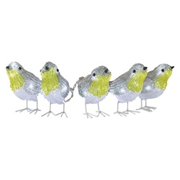 Emos DCFC25 11 cm kültéri és beltéri hideg fehér LED madarak