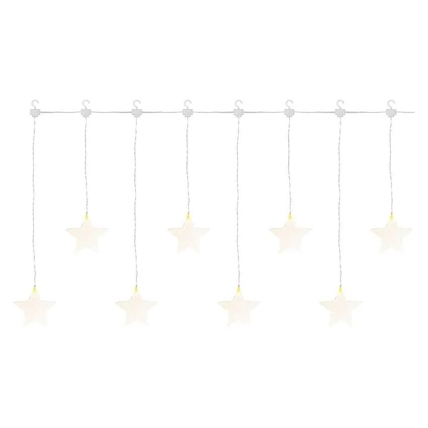 Emos DCGW02 45x84 cm kül-beltéri meleg fehér csillagok LED karácsonyi fényfüggöny