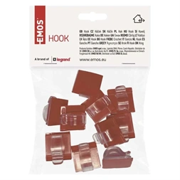 Emos DCH001 szimpla, beltéri karácsonyi öntapadó kampó (10db/csomag)