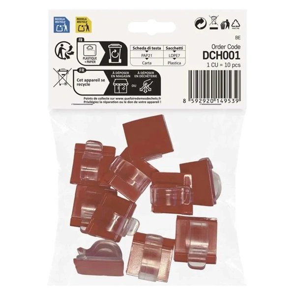 Emos DCH001 szimpla, beltéri karácsonyi öntapadó kampó (10db/csomag)