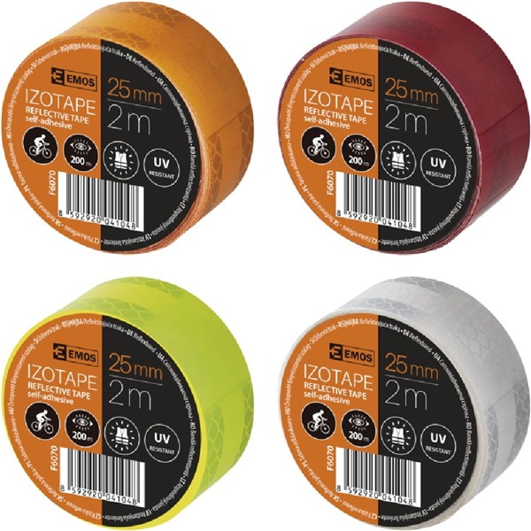 Emos F6070 25 mm x 2 m öntapadós fényvisszaverő szalag