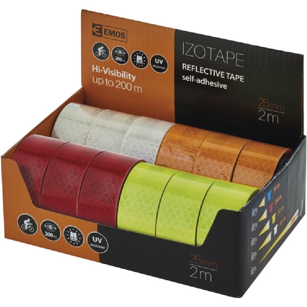 Emos F6070 25 mm x 2 m öntapadós fényvisszaverő szalag