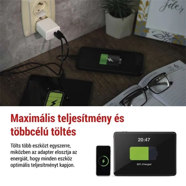 Emos GaN PD 35 W max. univerzális USB töltő