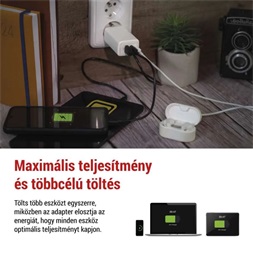Emos GaN PD 65 W max. univerzális USB töltő