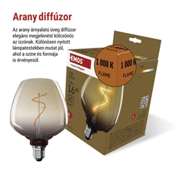 Emos Z59G01 LED DECO "GRADIENT" S123 4W 16W 150lm E27 izzó