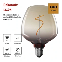 Emos Z59G01 LED DECO "GRADIENT" S123 4W 16W 150lm E27 izzó