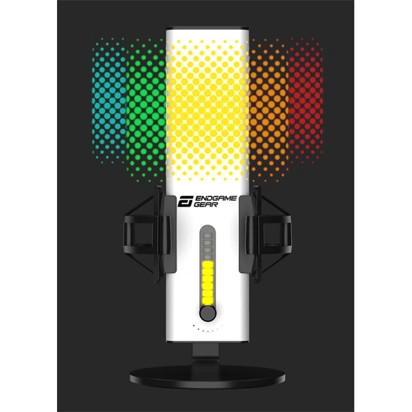 Endgame Gear XSTRM RGB kardioid kondenzátor USB fehér mikrofon