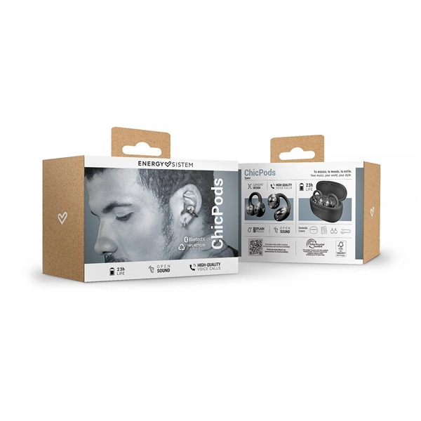 Energy Sistem EN 459643 ChicPods True Wireless Bluetooth fekete fülhallgató