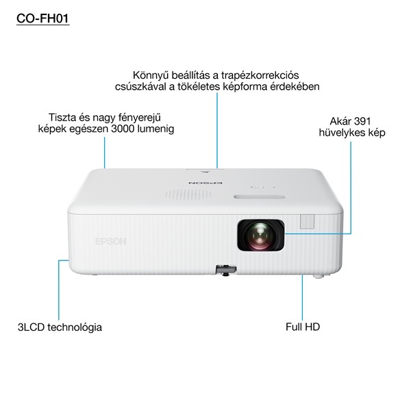 Epson CO-FH01 1080p 3000L HDMI/USB projektor