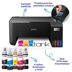 Epson EcoTank L3230 színes multifunkciós tintasugaras nyomtató (Újracsomagolt)