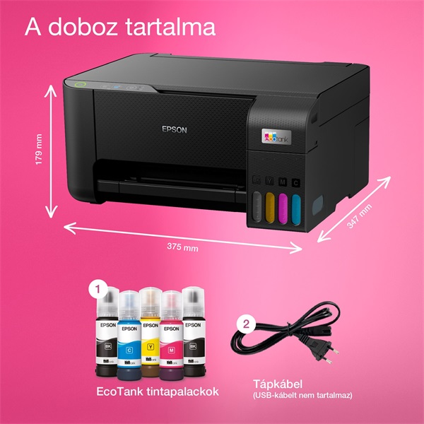 Epson EcoTank L3230 színes multifunkciós tintasugaras nyomtató (Újracsomagolt)