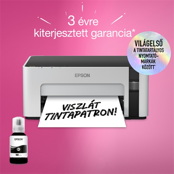 Epson EcoTank M1100 mono nyomtató USB, 5000 oldal tinta a dobozban
