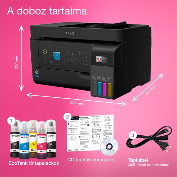 Epson Ecotank L5590 színes tintasugaras multifunkciós nyomtató (Újracsomagolt)