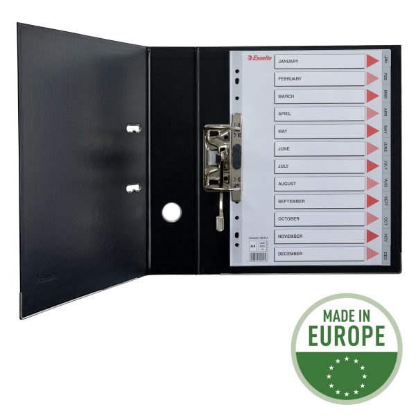 Esselte A4 12 hónapos műanyag regiszter