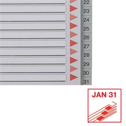 Esselte A4  1-31 műanyag regiszter