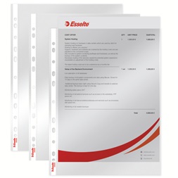 Esselte A4 55mikron 100db víztiszta lefűzhető genotherm