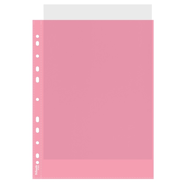 Esselte A4 55mikronos 10db/cs piros lefűzhető genotherm