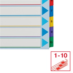 Esselte A4 extra széles újraírható 1-10 regiszter