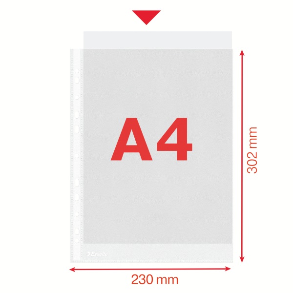 Esselte A4 narancsos 35mikron 100db lefűzhető genotherm