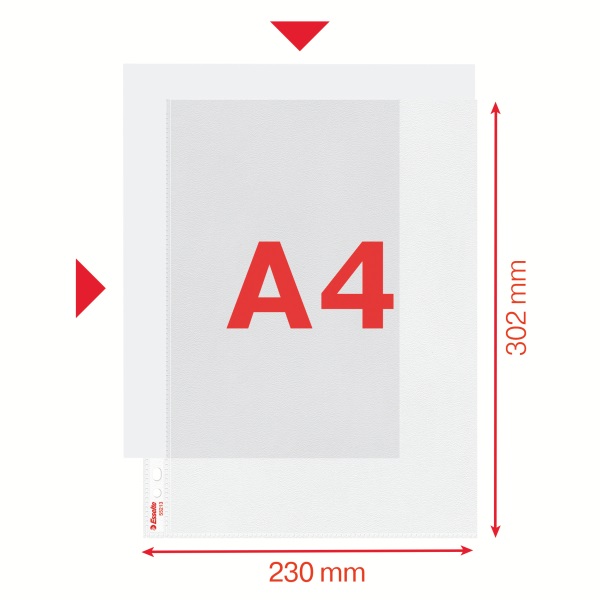 Esselte A4 narancsos speciális 100db/cs lefűzhető genotherm