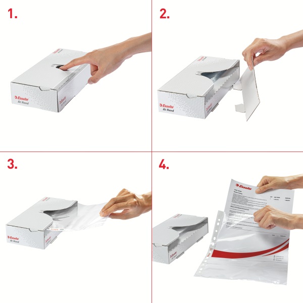 Esselte At Hand A4 lefűzhető 40db víztiszta genotherm