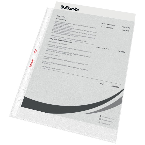 Esselte At Hand A4 narancsos 50db lefűzhető genotherm