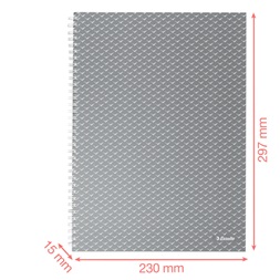 Esselte ColourBreeze  A4 kockás kék spirálfüzet