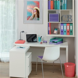 Esselte ColourBreeze A4 kockás korall spirálfüzet