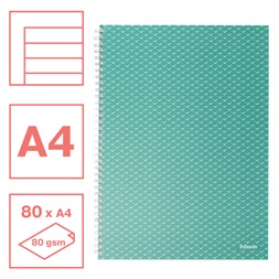 Esselte ColourBreeze A4 vonalas zöld spirálfüzet