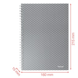 Esselte ColourBreeze A5 vonalas korall spirálfüzet