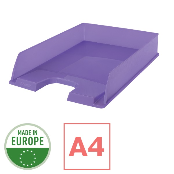Esselte ColourBreeze áttetsző levendula irattálca