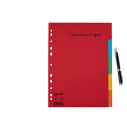 Esselte Economy A4 5 részes karton elválasztólap